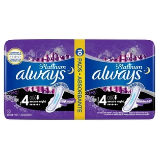 Absorbentes Always Night Platinum Duo, Talla 4, 10 uds, P&amp;G