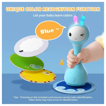 Interaktiver Hase für Babys, +0 Monate, Blau, Alilo