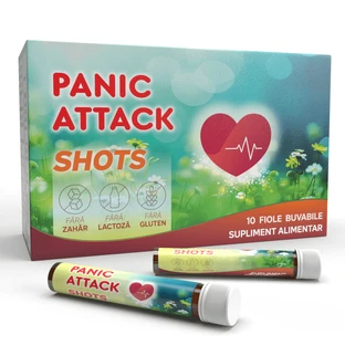 Panic Attack Shots, 10 trinkbare Fläschchen, Justin Pharma