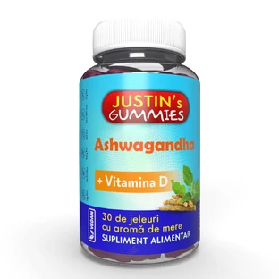 Gelées Justins Ashwagandha + Vitamine D, 30 pièces, Justin Pharma
