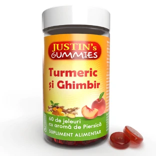 Justins Jaleas de Cúrcuma y Jengibre, 60 jaleas, Justin Pharma