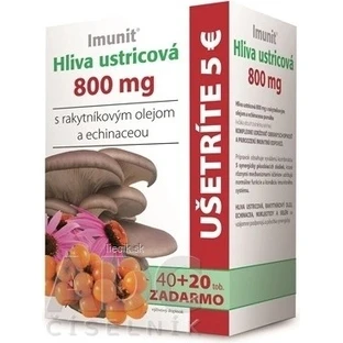 Imunit HLIVA Hongo ostra 800 mg con espino amarillo. 1×60 cps, complemento alimenticio