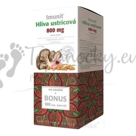 Imunit HLIVA Hongo ostra 800 mg con espino amarillo. 1×60 cps, complemento alimenticio