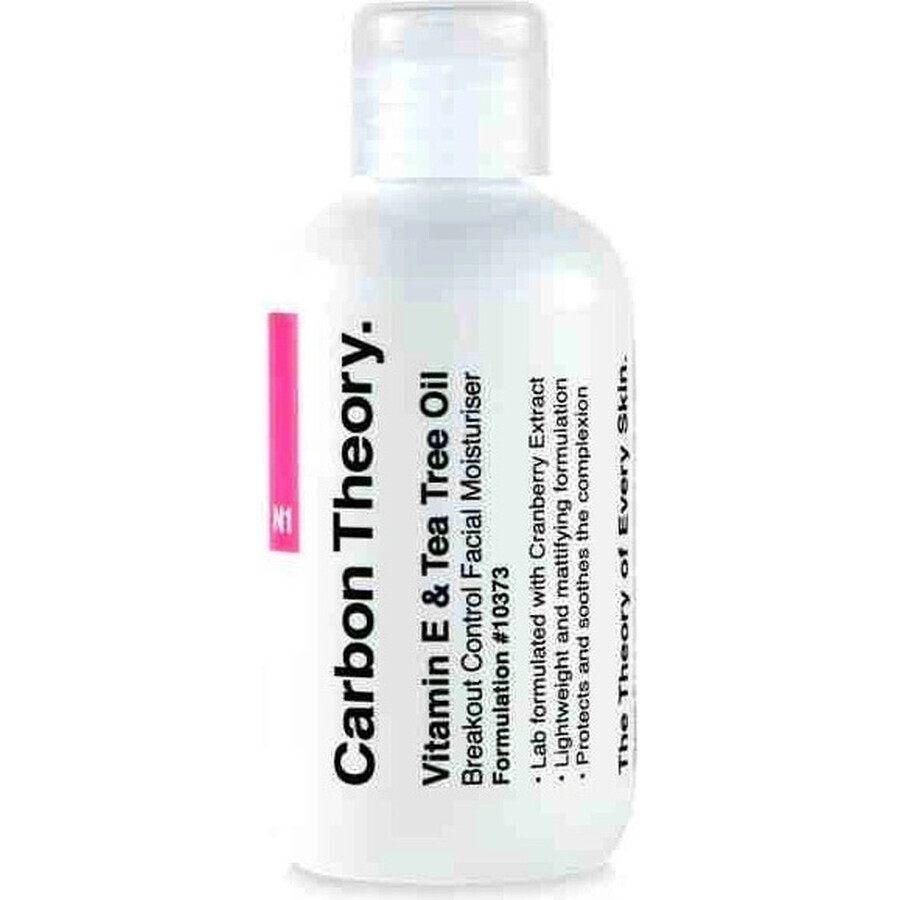 Carbon Theory Facial Moisturizer 100 ml, moisturizing cream