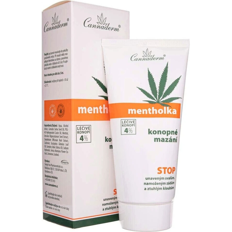 Cannaderm MENTHOLKA MENTHOLKA 1×200 ml, Hanfschmiere