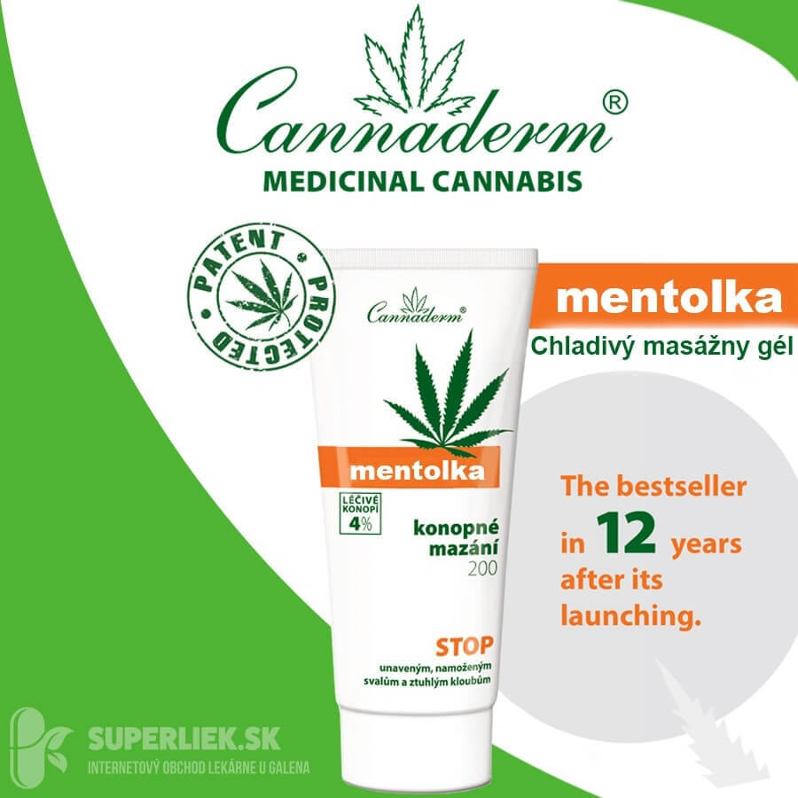 Cannaderm MENTHOLKA MENTHOLKA 1×200 ml, Hanfschmiere