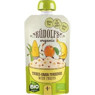 Rudolfs BIO-capsules Volkorenpap met fruit 1×110 g, BIO-capsules
