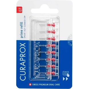 CURAPROX CPS 07 prime recambio rojo 1×8 pzs, cepillos interdentales sin soporte