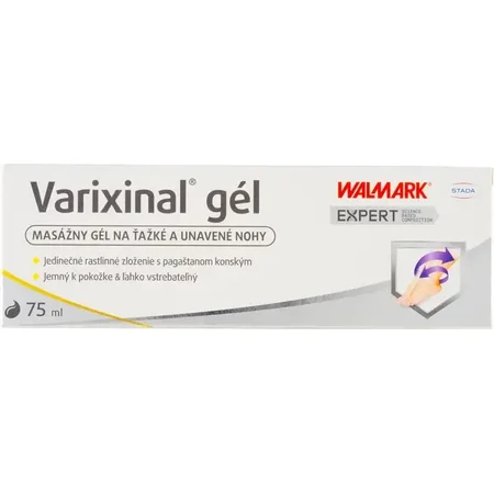 WALMARK Varixinal gel 1×75 ml, gel de massage pour les pieds lourds et fatigués