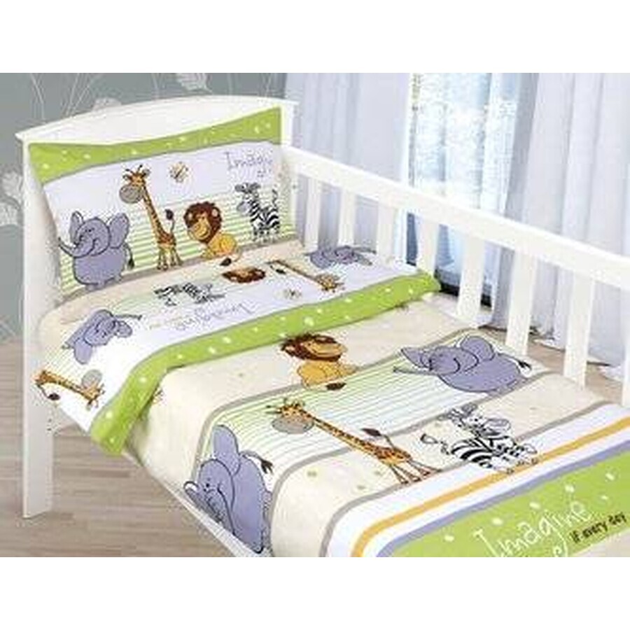 Cearșafuri pentru copii AGÁTA 90/035 verde safari 90x135,45x60