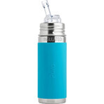 Pura TERMO fles met rietje 260ml 1×1 st, aqua kleur Pura TERMO fles met rietje 260ml 1×1 st, aqua kleur