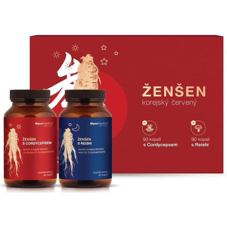 Mycomedica Véritable Ginseng Coréen 500mg 2×90 cps