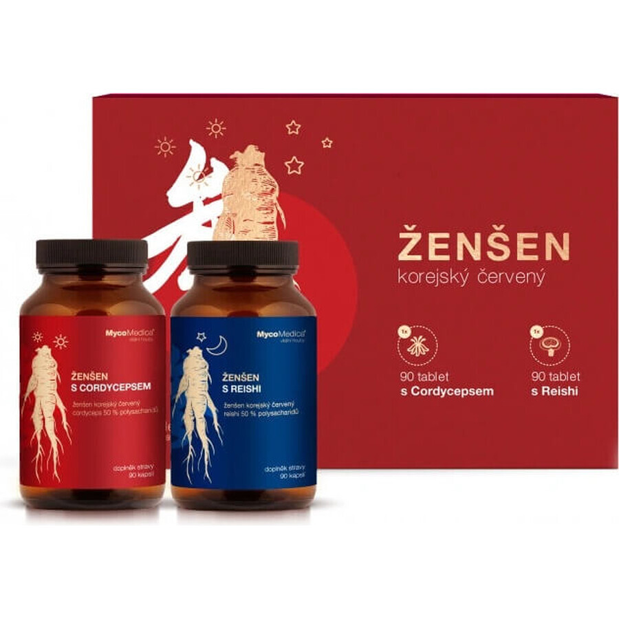 Mycomedica Véritable Ginseng Coréen 500mg 2×90 cps