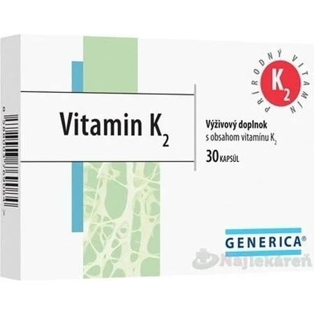GENERICA Vitamina K2 1×30 cps, complemento alimenticio