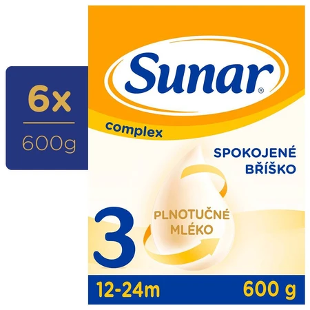 Sunar Complex 3 6×600 g, lait infantile, à partir de 12 mois