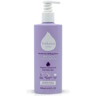Coconut Baby Unparfümiertes Baby-Duschgel 1×200 ml, Baby-Duschgel