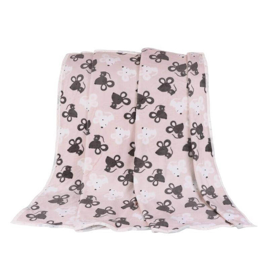Babydecke ELLA 1005/171 75x100cm Mäuse 1×1 Stück, Babydecke