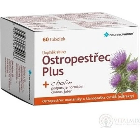 Neuraxpharm OSTROPESTREC PLUS 1×60 cps, milk thistle