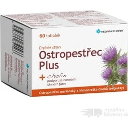 Neuraxpharm OSTROPESTREC PLUS 1×60 cps, milk thistle