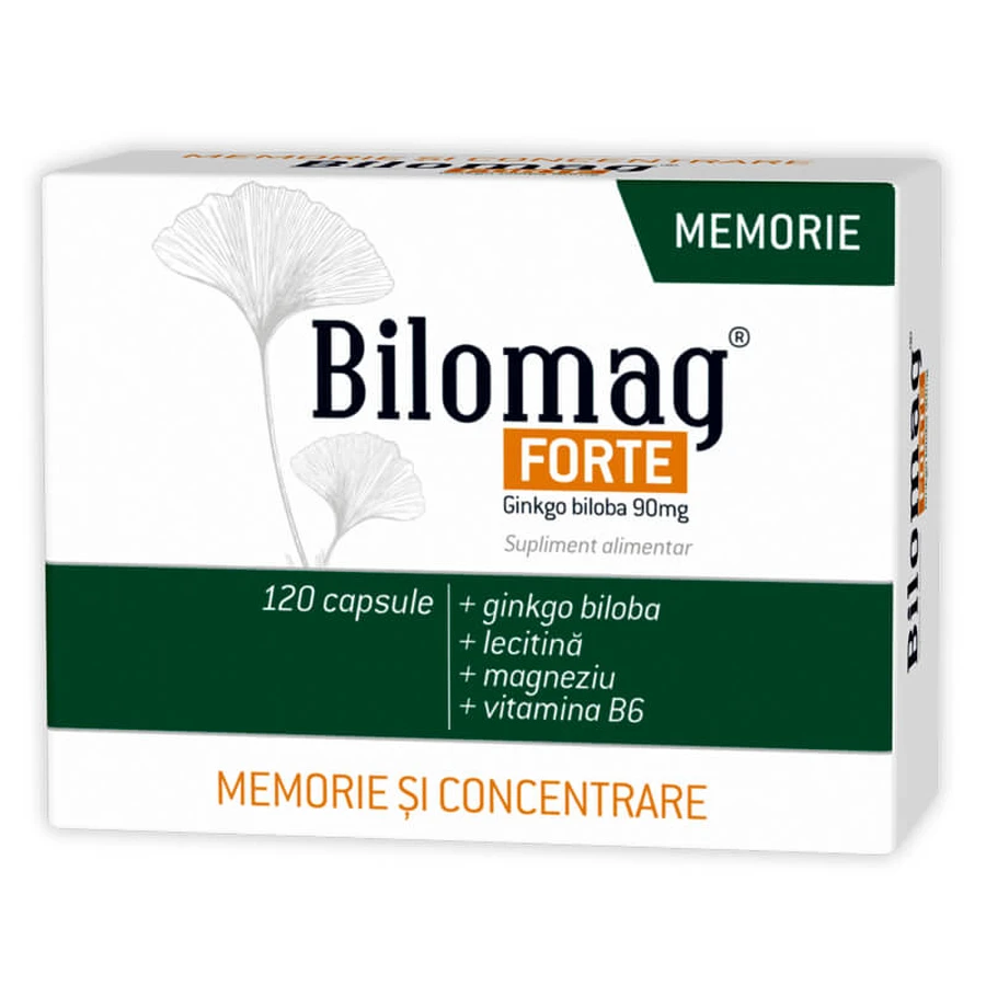 Bilomag Forte Gedächtnis und Konzentration, 120 Kapseln, Zdrovit