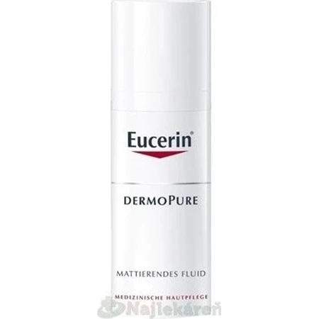 Eucerin DERMOPURE émulsion matifiante 1×50 ml, peau à problèmes