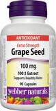 WEBBER NATURALS Semi d&#39;uva Extra Forte 100 mg 1&#215;90 cps, integratore alimentare