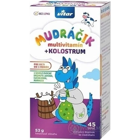 VITAR MUDráčik Multivitamine + Kolostrum 1×45 tbl