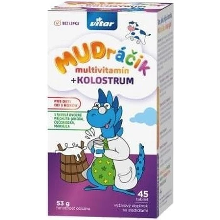 VITAR MUDráčik Multivitamine + Kolostrum 1×45 tbl
