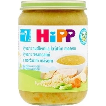 VIVAR ORGANISCHE HIPP BIO VIVAR MET TURKIJE EN TURKIJEVLEES 1×190g, starter, bouillon