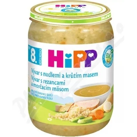 VIVAR ORGANISCHE HIPP BIO VIVAR MET TURKIJE EN TURKIJEVLEES 1×190g, starter, bouillon