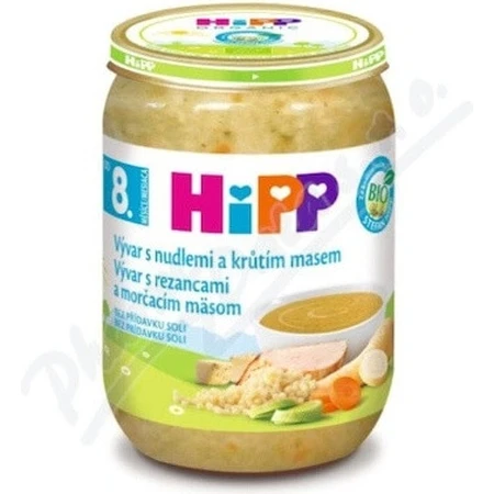 VIVAR ORGANISCHE HIPP BIO VIVAR MET TURKIJE EN TURKIJEVLEES 1×190g, starter, bouillon