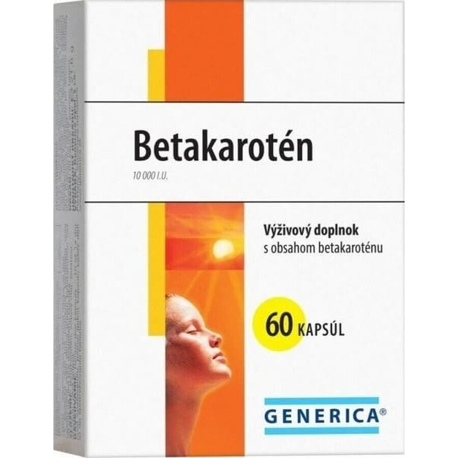 GENERICA Betacaroten 1×60 cps, voedingssupplement