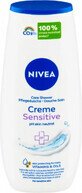 NIVEA Gel de duș Creme Sensitive 250ml 1&#215;250 ml, hidratează pielea