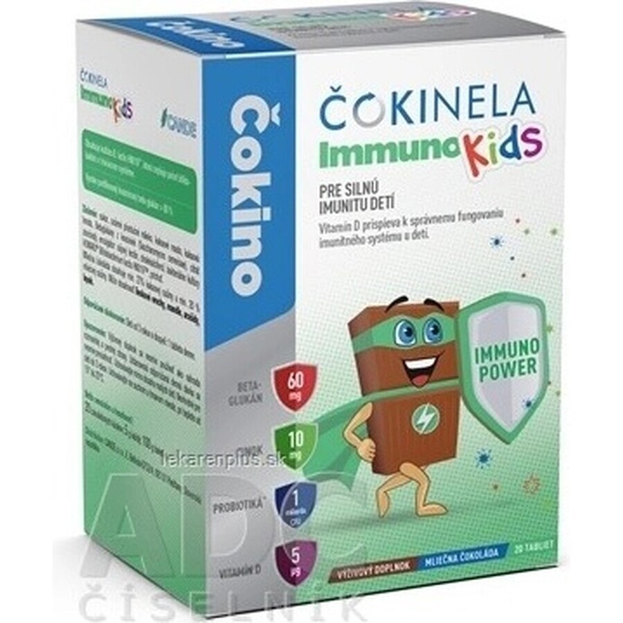 COCINELA Immuno Kids tablettes de chocolat 1×20 pcs