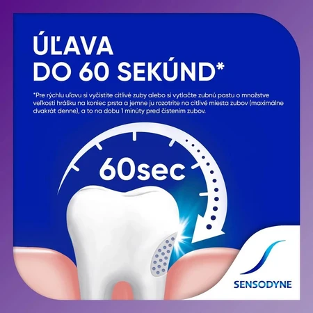 Sensodyne Rapid 1x75 ml, dentifrice pour les maux de dents sensibles