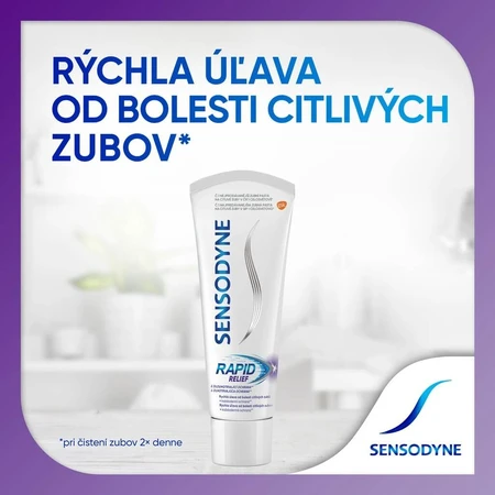Sensodyne Rapid 1x75 ml, dentifrice pour les maux de dents sensibles