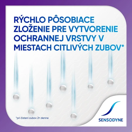 Sensodyne Rapid 1x75 ml, dentifrice pour les maux de dents sensibles