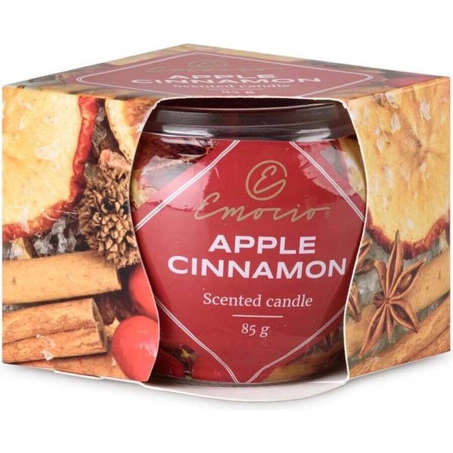 Buy Emocio Glass Decor 70×62 mm Apple Cinnamon, scented candle 1×1 pc, scented candle Emocio Glass Decor 70×62 mm Apple Cinnamon, scented candle 1×1 pc, scented candle