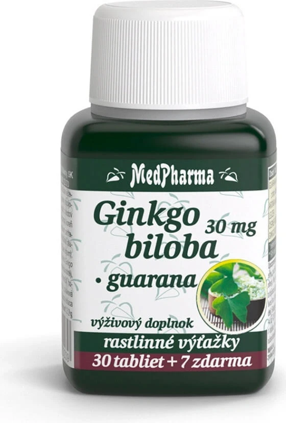 MedPharma GINKGO GINKGO BILOBA + GUARANA 1×37 tbl, biloba + guarana