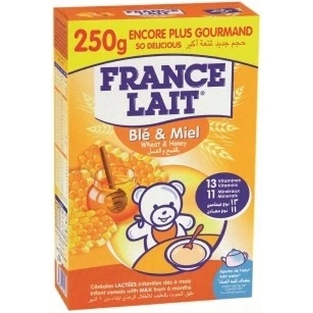 FRANCE LAIT lait de blé lait porridge miel 1×250g, lait porridge