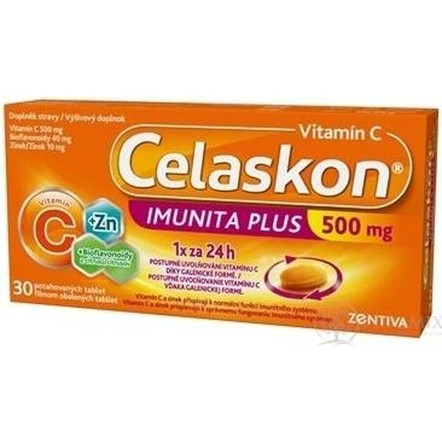 Celaskon IMUNITA PLUS 500 mg 1×30 tbl, vitamina C