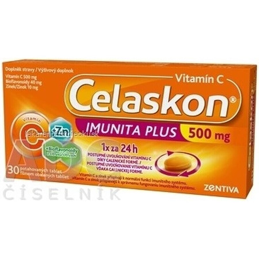 Celaskon IMUNITA PLUS 500 mg 1×30 tbl, vitamina C