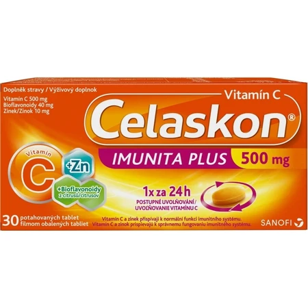 Celaskon IMUNITA PLUS 500 mg 1×30 tbl, vitamin C