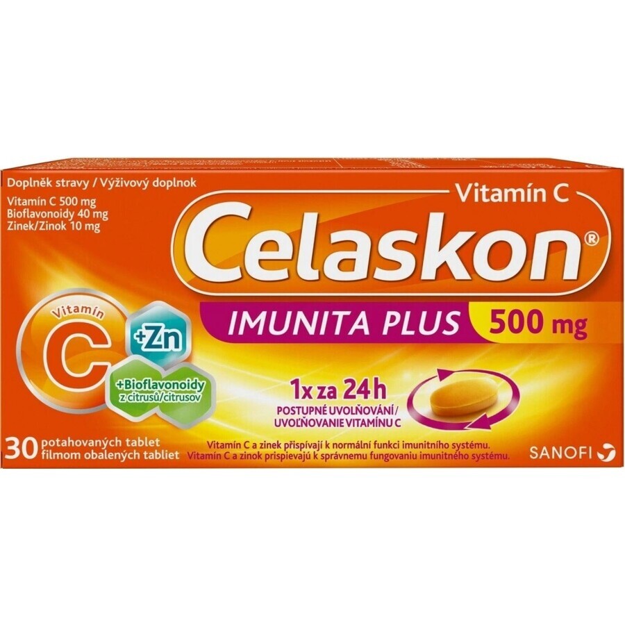 Celaskon IMUNITA PLUS 500 mg 1×30 tbl, vitamina C
