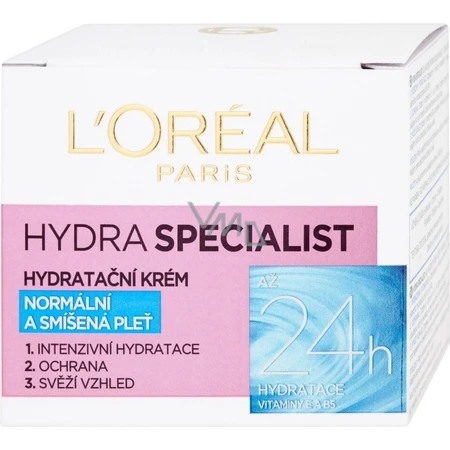 Loreal Paris vochtinbrengende crème 1×50 ml, crème voor normale huid