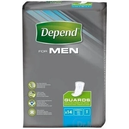 DEPEND FOR MEN 1×14 pcs, incontinence pads