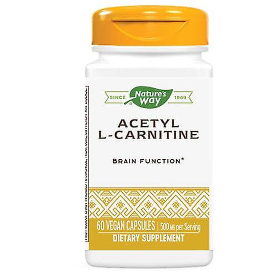 Comprar Acetil L-Carnitina, 60 cápsulas, Natures Way Acetil L-Carnitina, 60 cápsulas, Natures Way