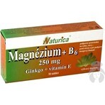 Naturica MAGNEZIUM 250 mg+B6+Ginkgo+Vitamin E 1×30 tbl, Nahrungsergänzungsmittel Naturica MAGNEZIUM 250 mg+B6+Ginkgo+Vitamin E 1×30 tbl, Nahrungsergänzungsmittel