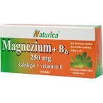 Naturica MAGNEZIUM 250 mg+B6+Ginkgo+vitamin E 1×30 tbl, food supplement