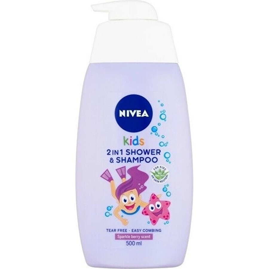 NIVEA Kids Kids Gel douche GIRL 500ml 1×500ml, gel douche